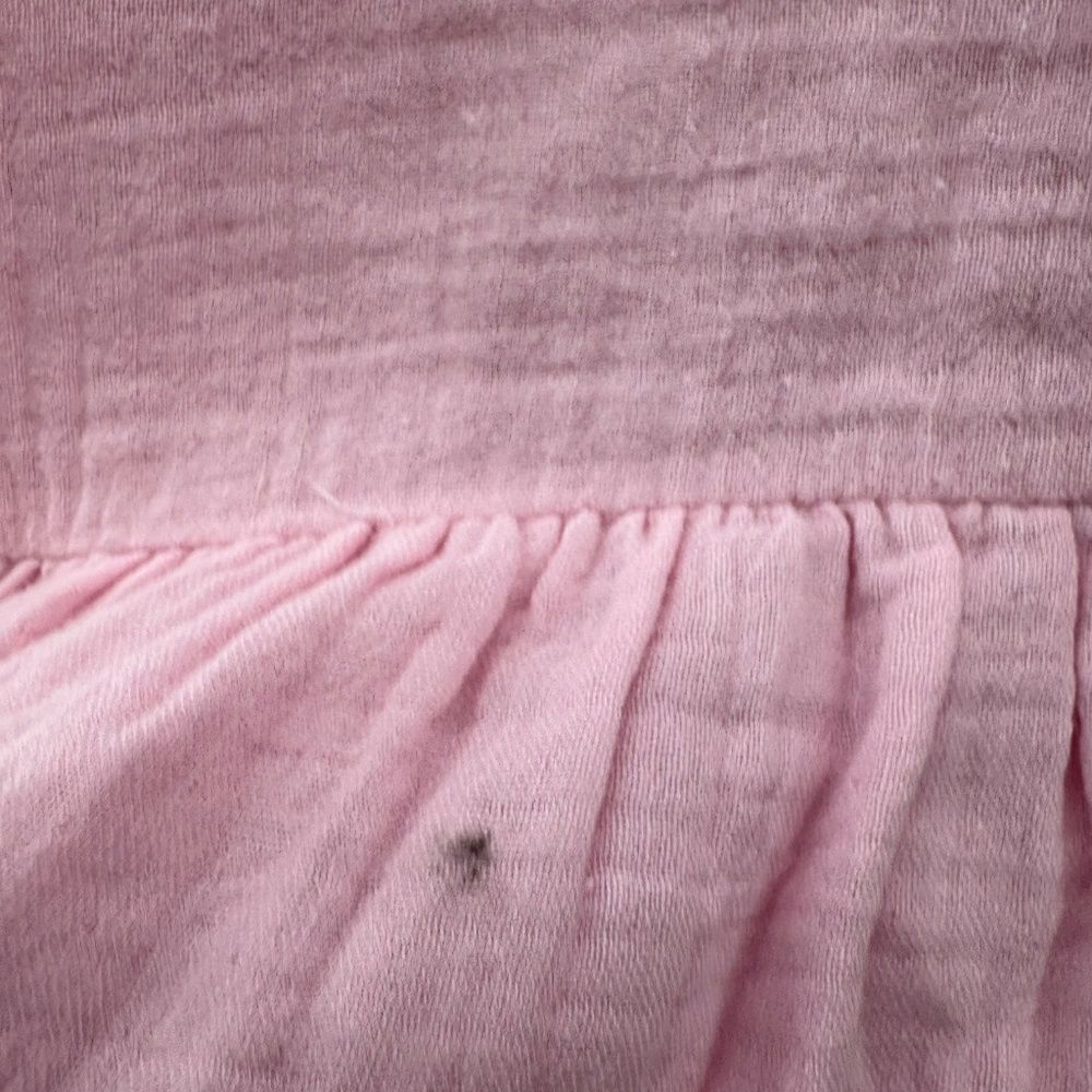 Maisie Light Pink Cotton Tiered Midi Dress | Size XS - Picture 13 of 14